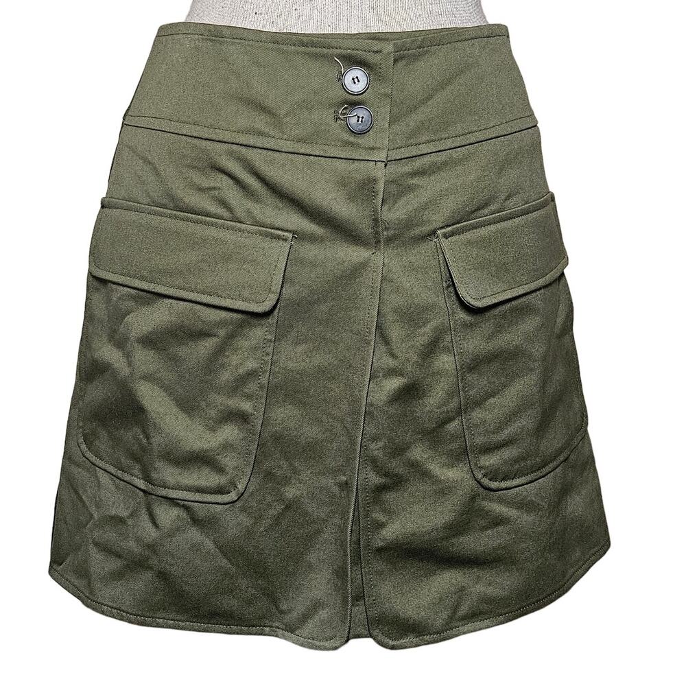 Pixie Market Green Cargo Pocket Skirt Size Medium New with Tag